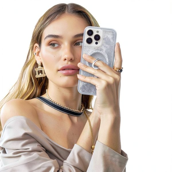 Mentins Magnetic Phone Ring Grip Silver Ergonomic-2