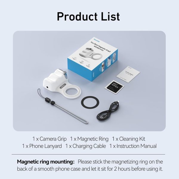 TELESIN Magnetic Phone Grip for iPhone Android-8