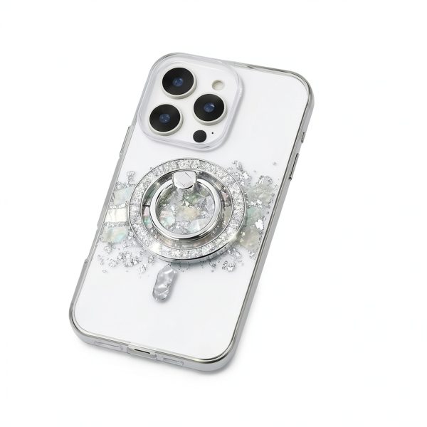 Mentins Magnetic Phone Ring Grip Silver Ergonomic-6