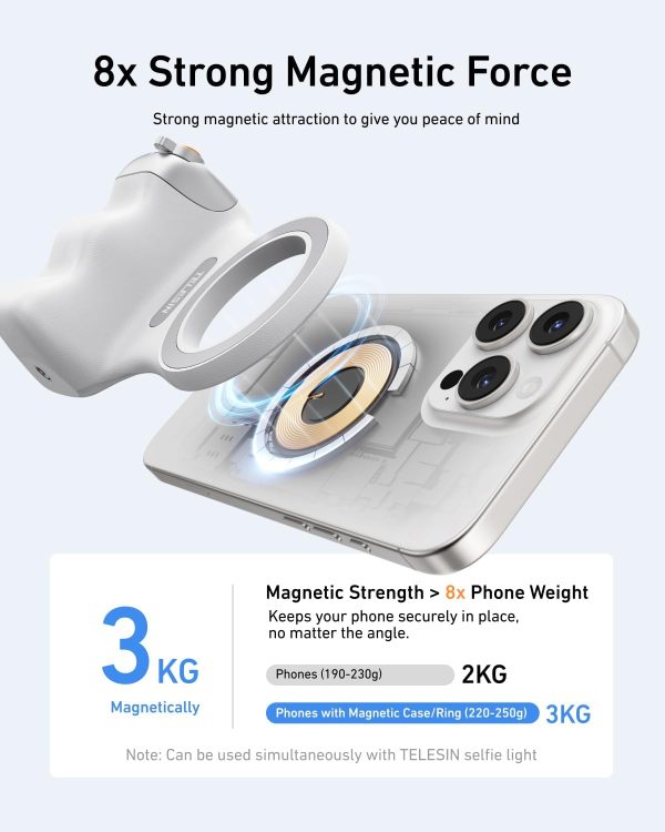 TELESIN Magnetic Phone Grip for iPhone Android-3
