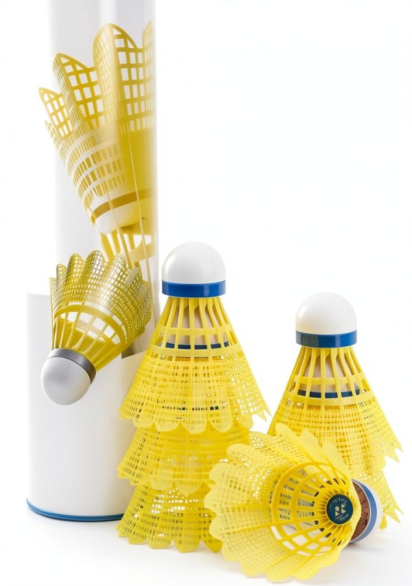 Yonex Badminton Shuttlecocks Nylon Feather Yellow-3