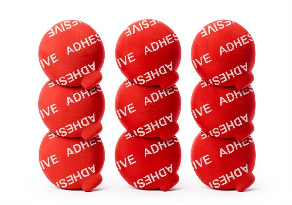 Phone Grip Adhesive Pads AZXYI 9pcs Red Double-6