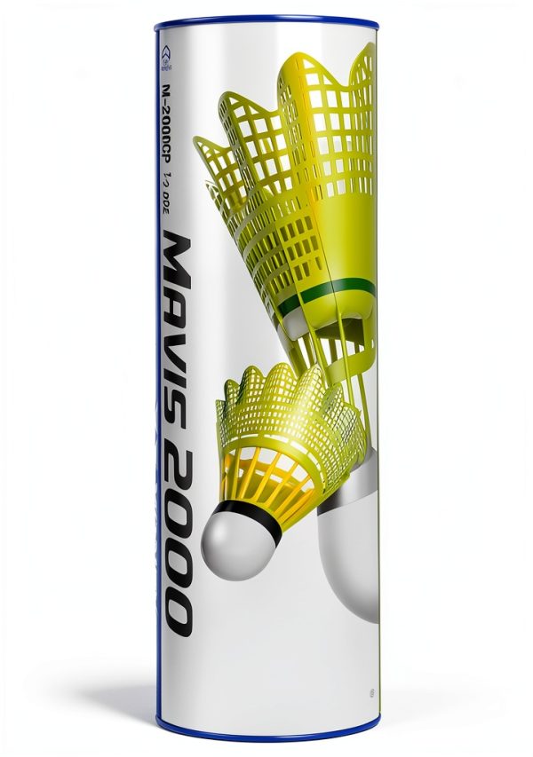 Yonex Badminton Shuttlecocks Nylon Feather Yellow-0