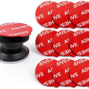 Phone Grip Adhesive Pads AZXYI 9pcs Red Double-0