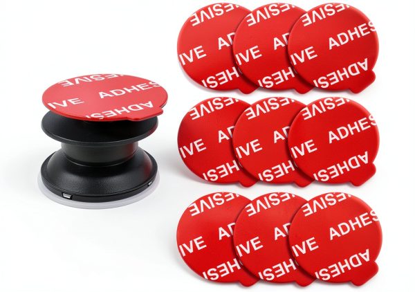 Phone Grip Adhesive Pads AZXYI 9pcs Red Double-0