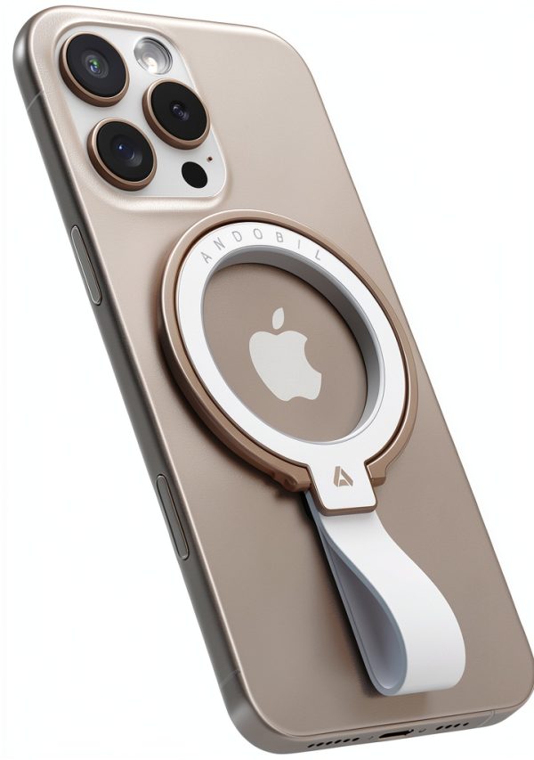 Andobil MagSafe Phone Grip Stand Leather Brown-0