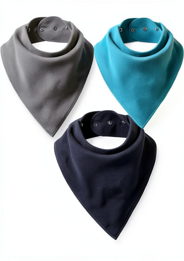 Adult Drooling Bibs Unisex Large Blue Grey Royal-0