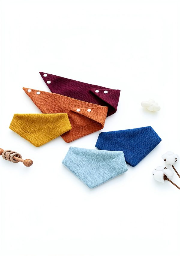 Pure Cotton Baby Bibs for Unisex-Baby by PurlHaven-4