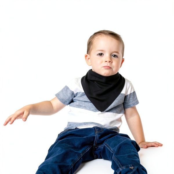 Adult Drooling Bibs Unisex Large Blue Grey Royal-5