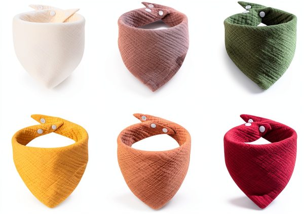 Pure Cotton Baby Bibs for Unisex-Baby by PurlHaven-0