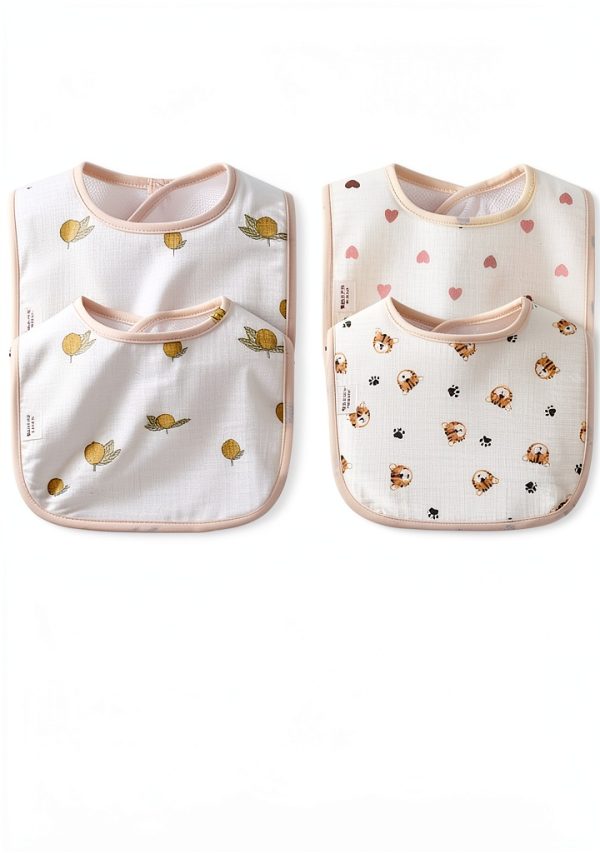 Waterproof Baby Bibs BrandX Unisex Muslin Design-0