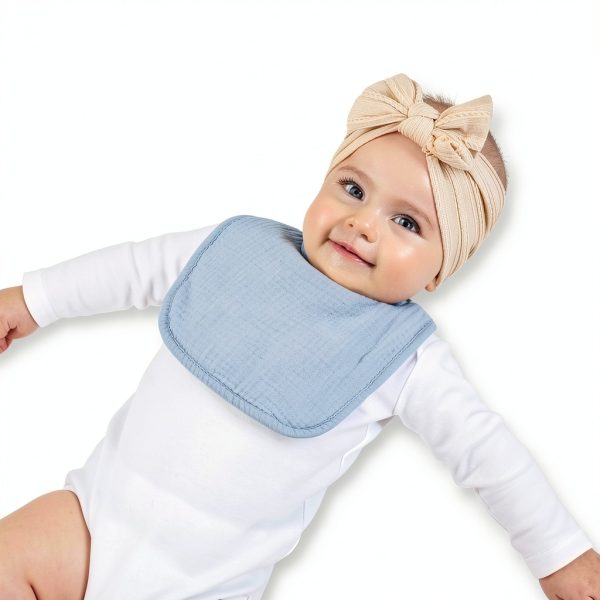 Bearmoss Baby Muslin Bibs 100% Cotton Soft Drool-4