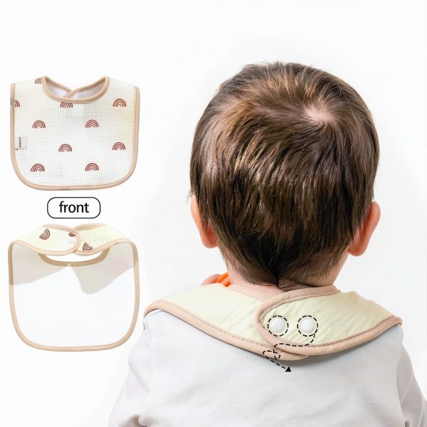 Waterproof Baby Bibs BrandX Unisex Muslin Design-4