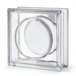 Alpha Glass Block 8x8x3 Seves Circular Design 45 Minute Fire Rating-0