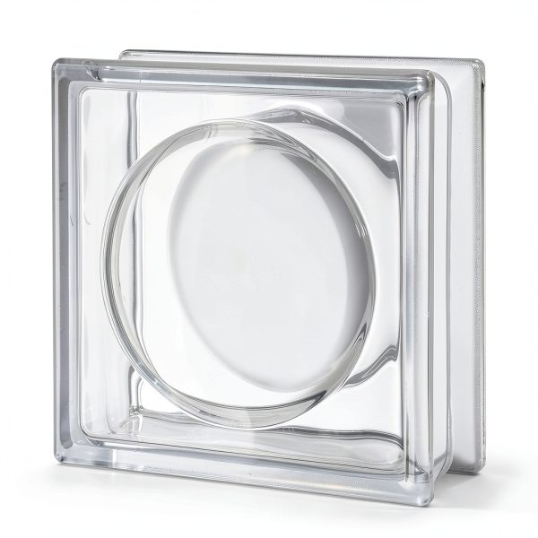 Alpha Glass Block 8x8x3 Seves Circular Design 45 Minute Fire Rating-0