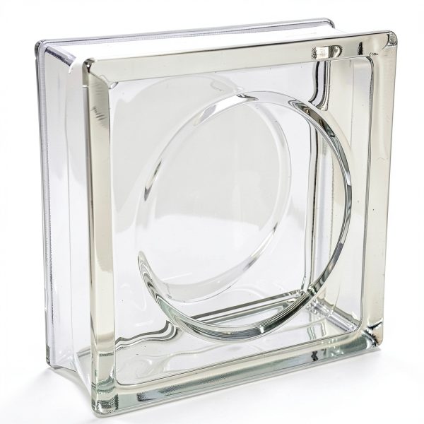 Alpha Glass Block 8x8x3 Seves Circular Design 45 Minute Fire Rating-6