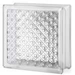 Diamond Glass Block 8x8x3 by Seves 45 Min Fire Rating 75% Transmission-0