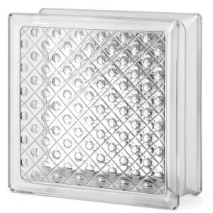 Diamond Glass Block 8x8x3 by Seves 45 Min Fire Rating 75% Transmission-0