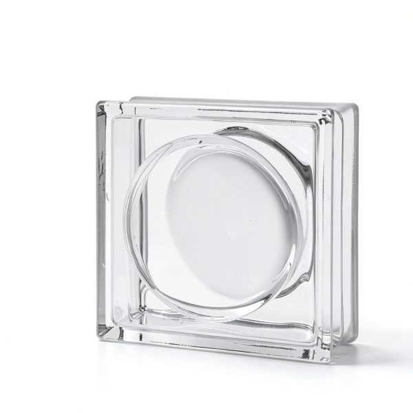 Alpha Glass Block 8x8x3 Seves Circular Design 45 Minute Fire Rating-3