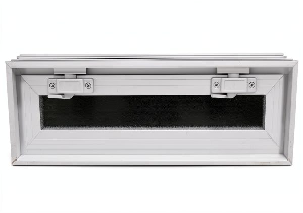 Glass Block Vent - 24x8 Vinyl Hopper Vent-0