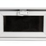 Glass Block Vent 16x8 Vinyl Hopper Vent by Quality Glass Block-0