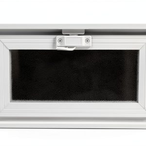 Glass Block Vent 16x8 Vinyl Hopper Vent by Quality Glass Block-0