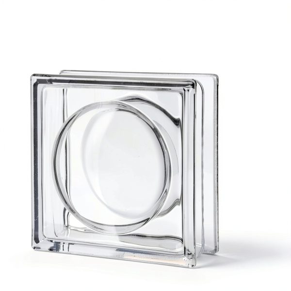 Alpha Glass Block 8x8x3 Seves Circular Design 45 Minute Fire Rating-2