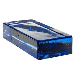 Blue Rettangoloare Vetropieno Glass Brick by Seves Vibrant Blue Block-0
