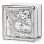 Cortina Glass Block 6x6x4 Seves – Frozen Ice Pattern, 45 Minute Fire-0