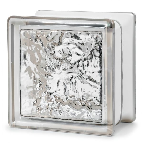 Cortina Glass Block 6x6x4 Seves – Frozen Ice Pattern, 45 Minute Fire-0