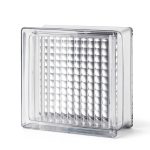 CrossRib Glass Block 12x12x4 Seves Heavy‑Duty 16lb Clear Panel-0
