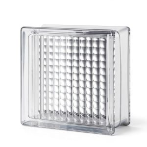 CrossRib Glass Block 12x12x4 Seves Heavy‑Duty 16lb Clear Panel-0