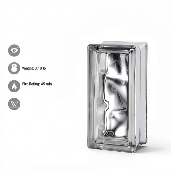 4x8x3 Nubio Glass Block Seves – Slim Profile, 75% Light, 45min Fire-3